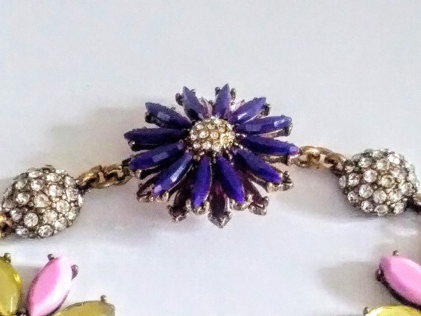 Bespoke Floral Crystal Bracelet
