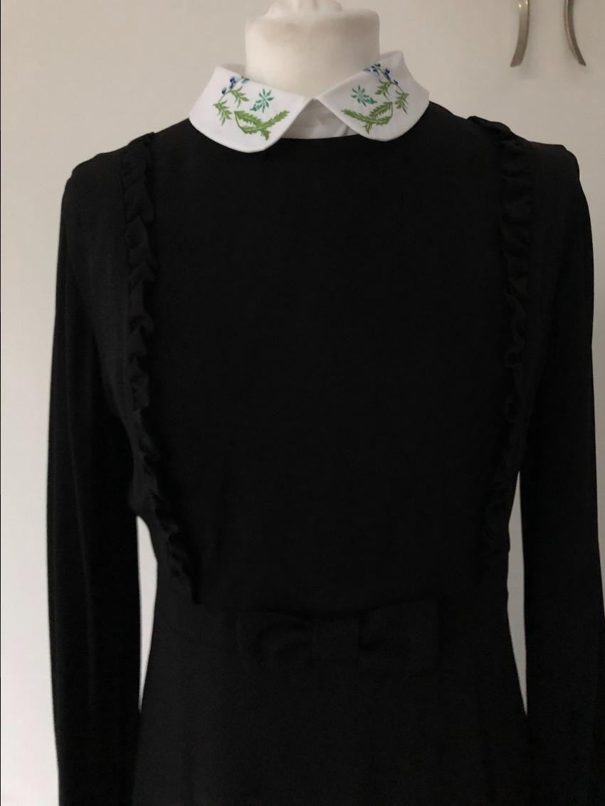 Vivetta Filigrana ruffle mini dress with collar