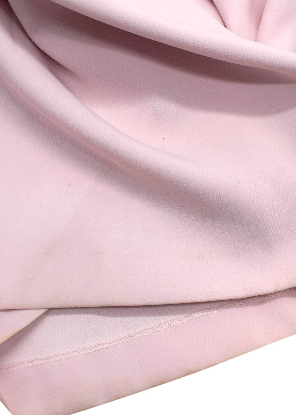 John Charles Pink Midi Dress with Lace Detail
