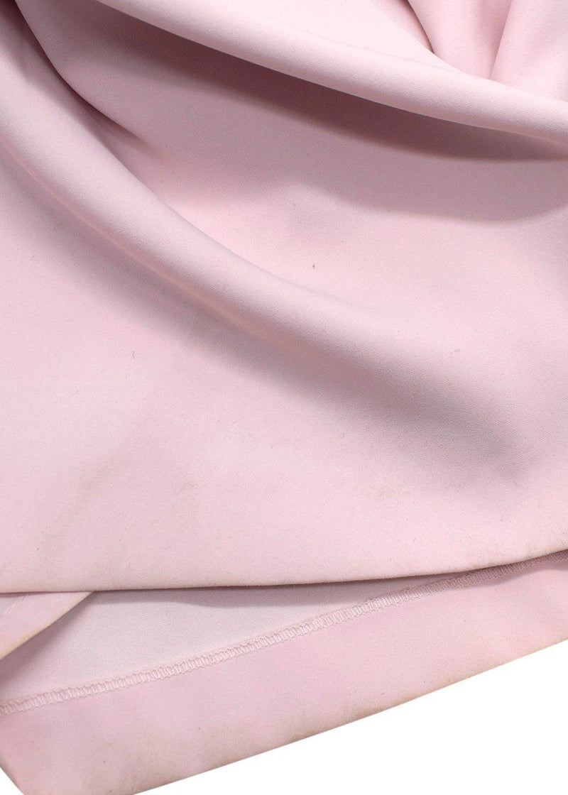 John Charles Pink Midi Dress with Lace Detail