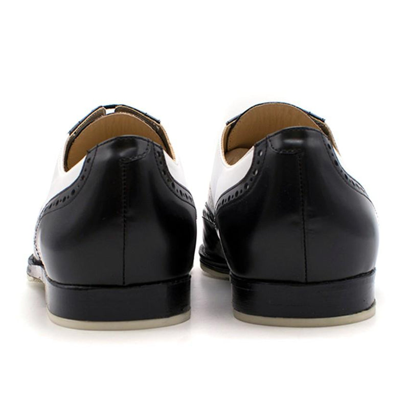 T & F Slack Shoemakers Monochrome Leather Brogues