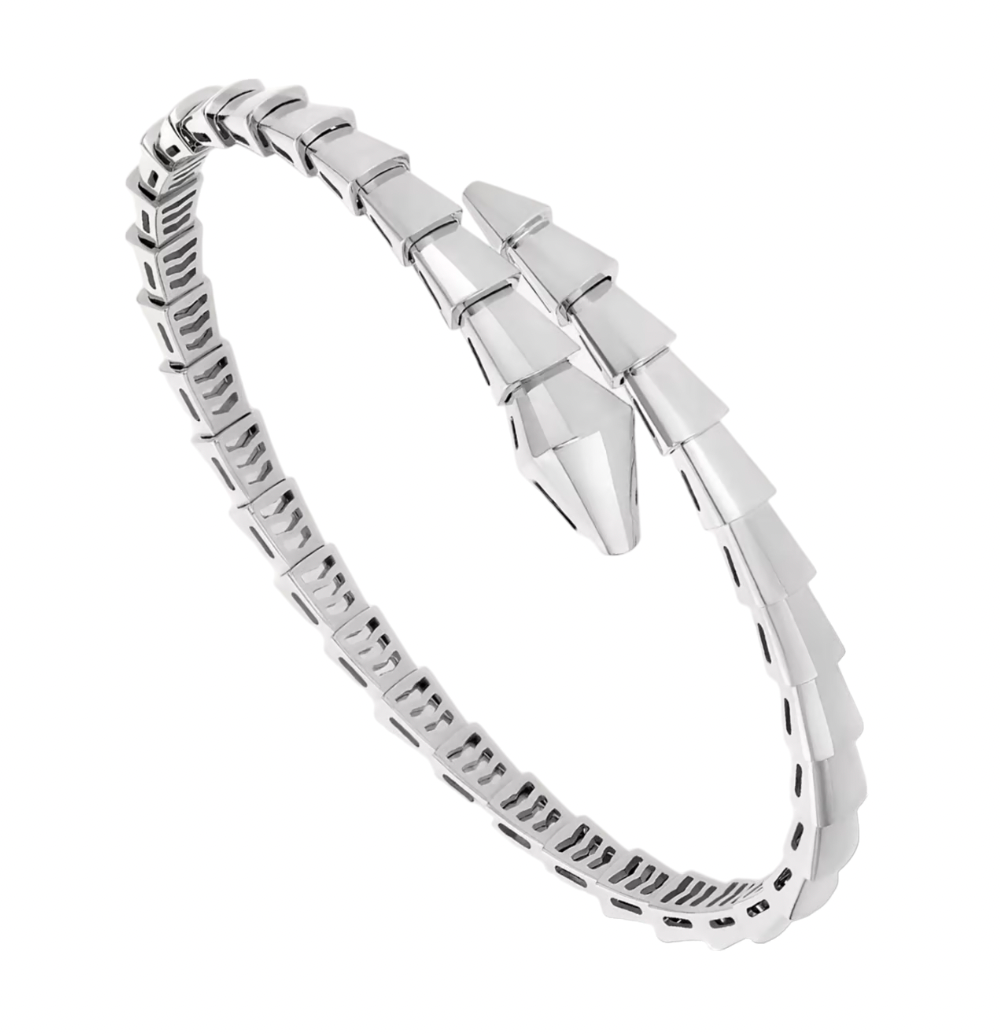 Serpenti White Gold Viper Bracelet