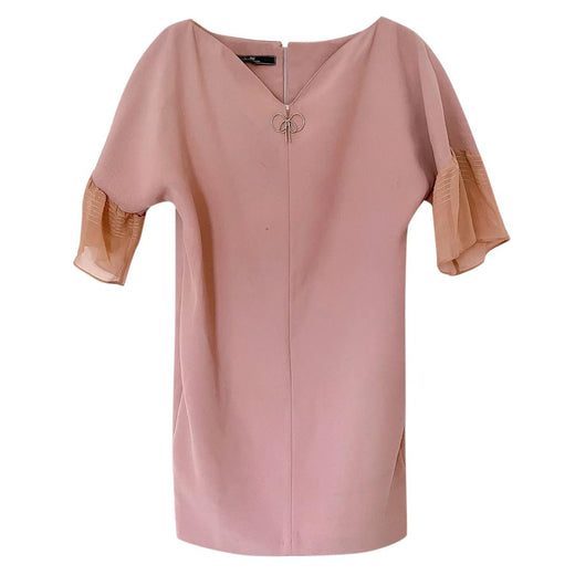 Elisabetta Franchi Crepe Chiffon Sleeve Dress