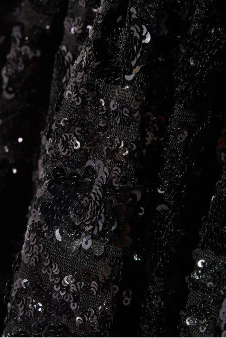 Michael Micahel Kors embellished black tulle mini dress