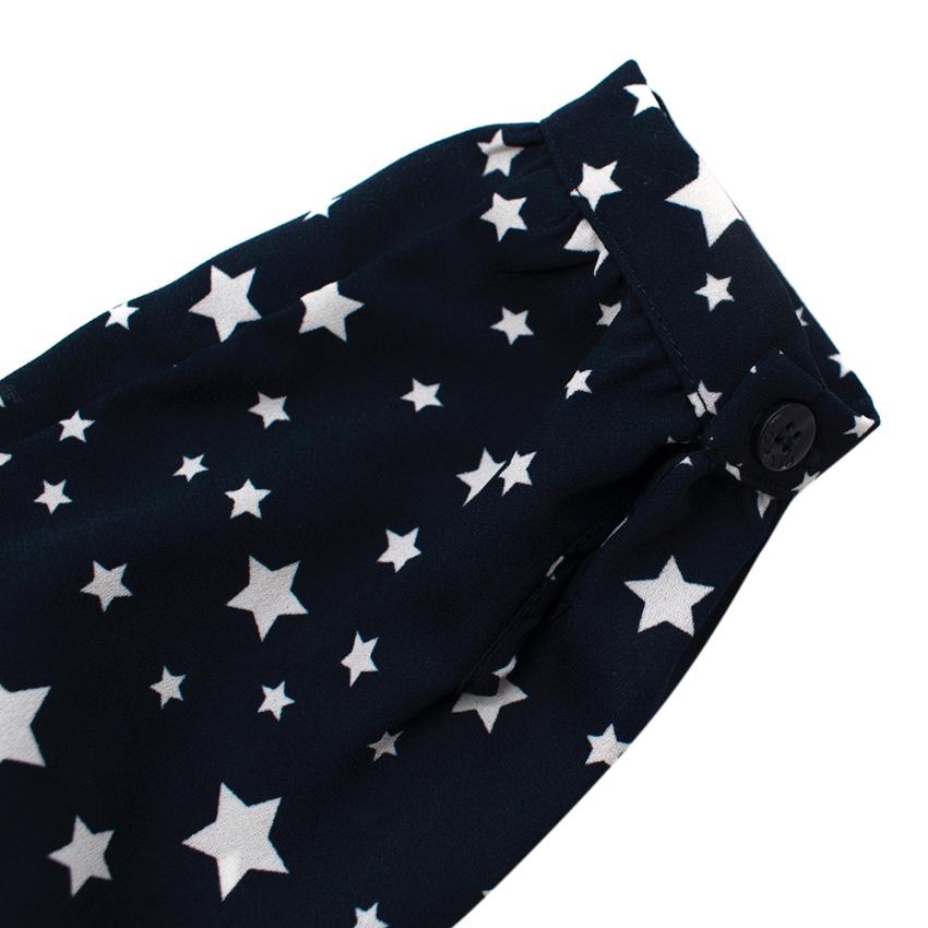 Pinko Navy Star Print Long Sleeve Dress