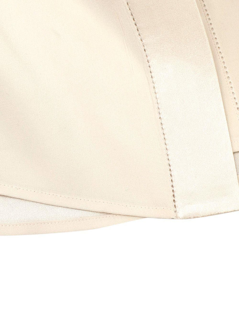 Chloe Cream Silk Long Sleeve Blouse