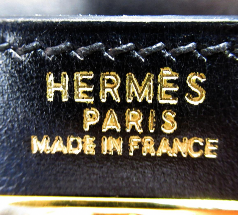 Hermès  Black Calf Leather Kelly 32cms