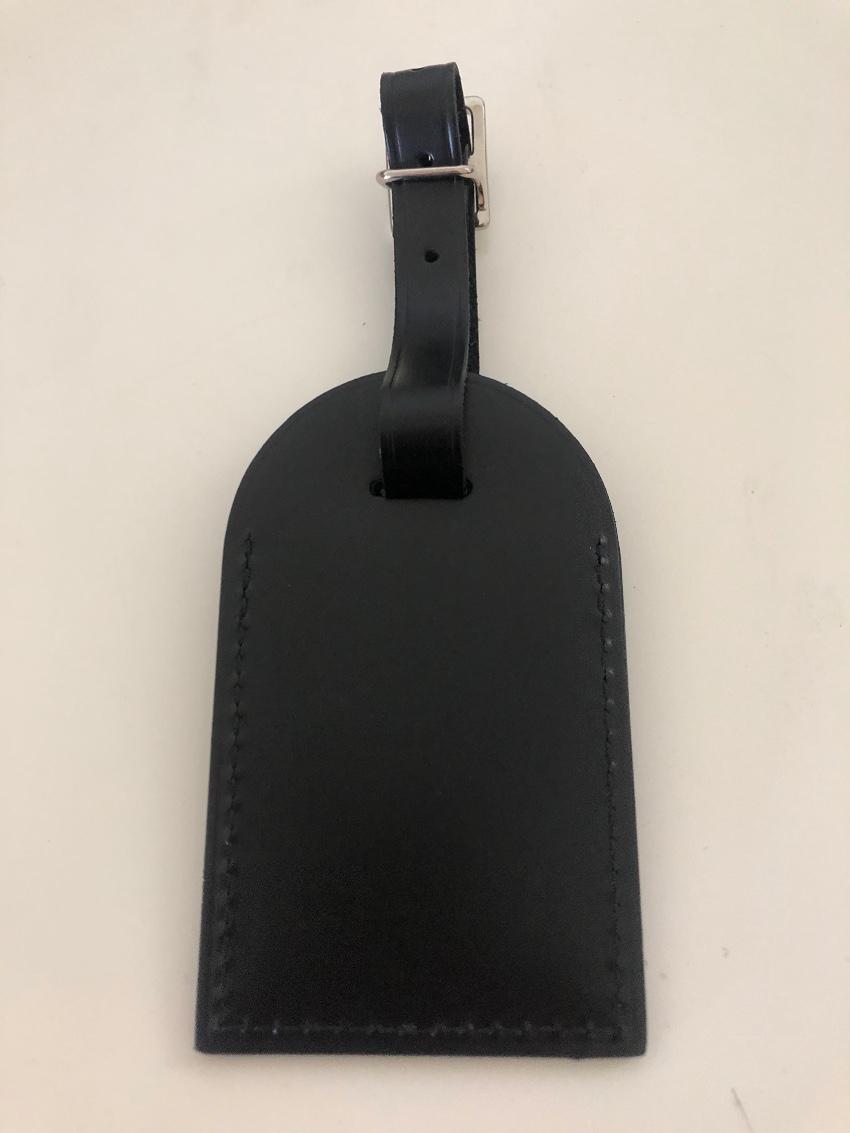 Louis Vuitton Snowflake Stamped Black Luggage Tag