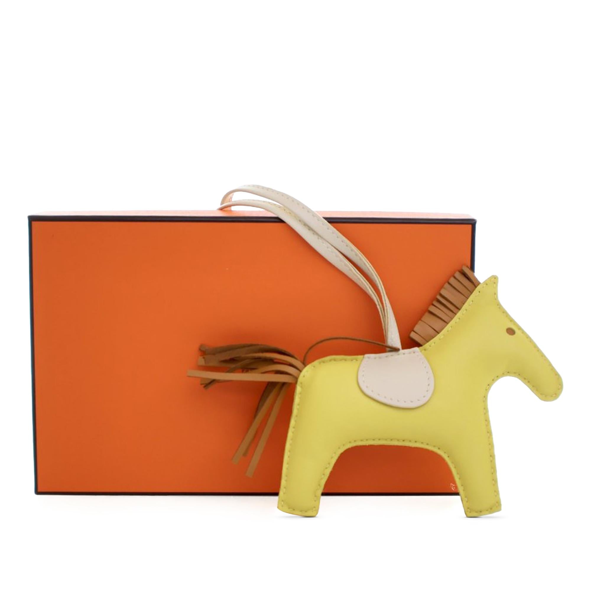 Hermes Milo Lambskin Grigri Rodeo Bag Charm MM
