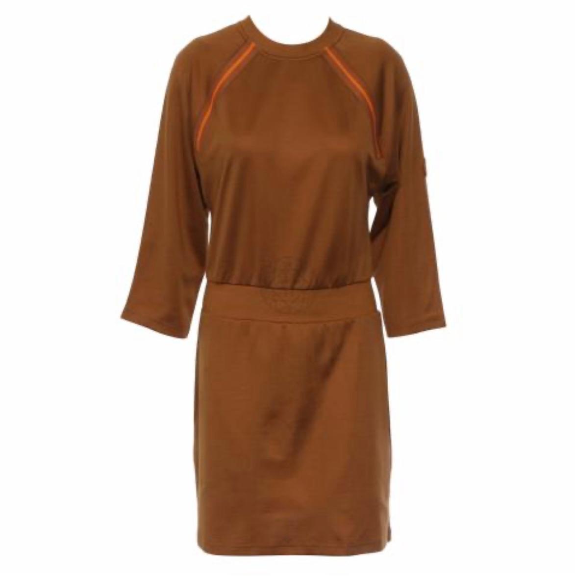 Hermes Orange Sweatshirt Dress