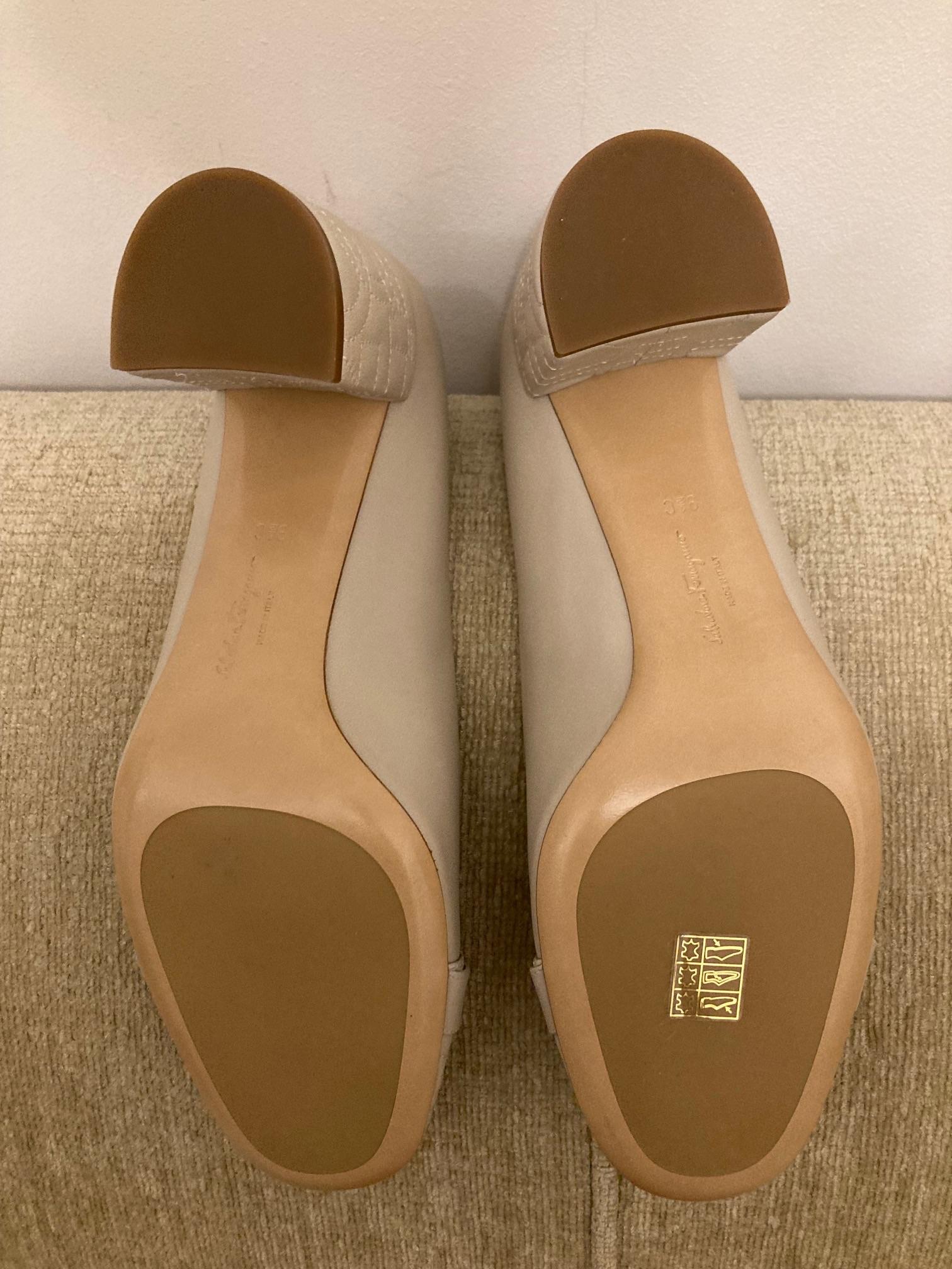Garda Quilted Leather Pumps