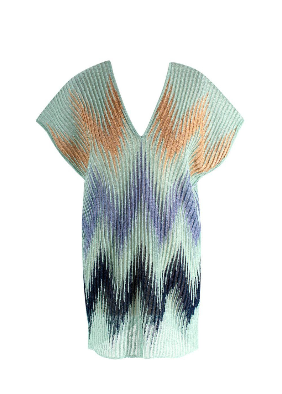 Missoni Lurex Sleeveless Striped Metallic Top