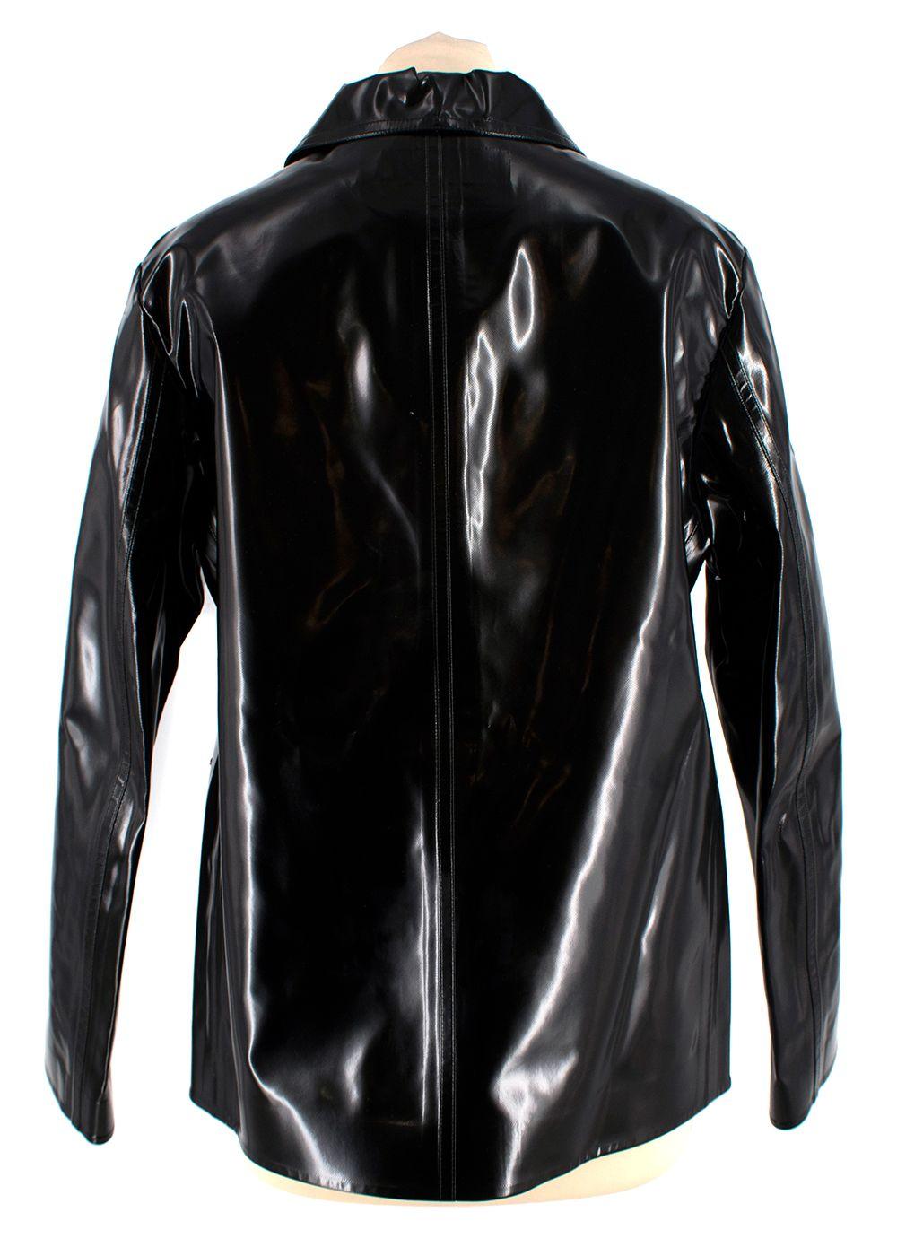 Dior Black Glossy Single-breasted Jacket