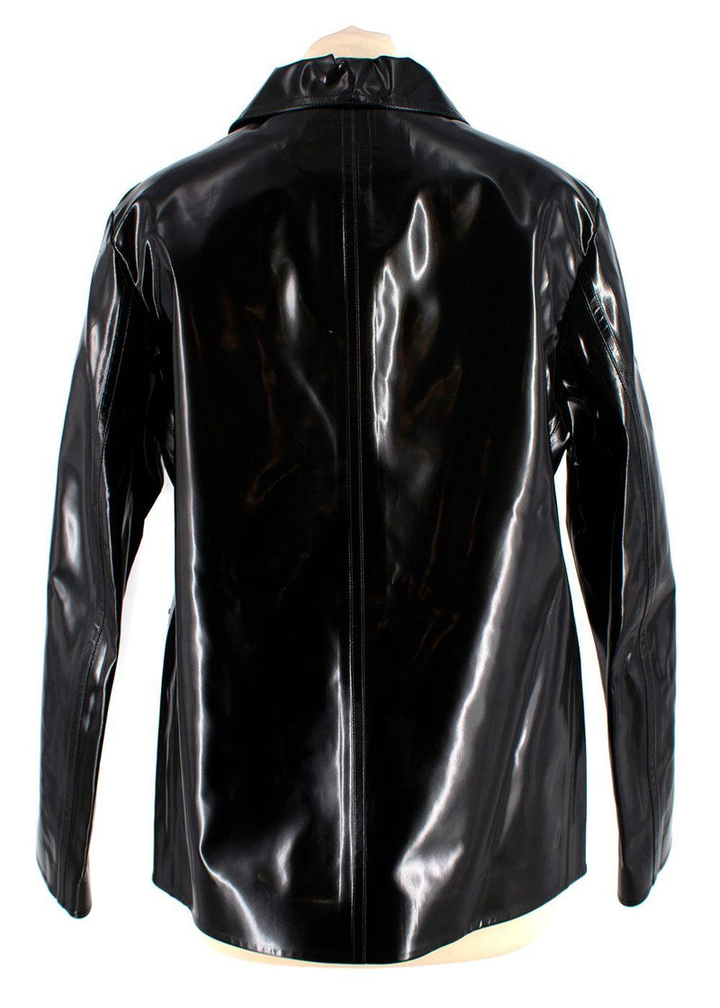 Dior Black Glossy Single-breasted Jacket