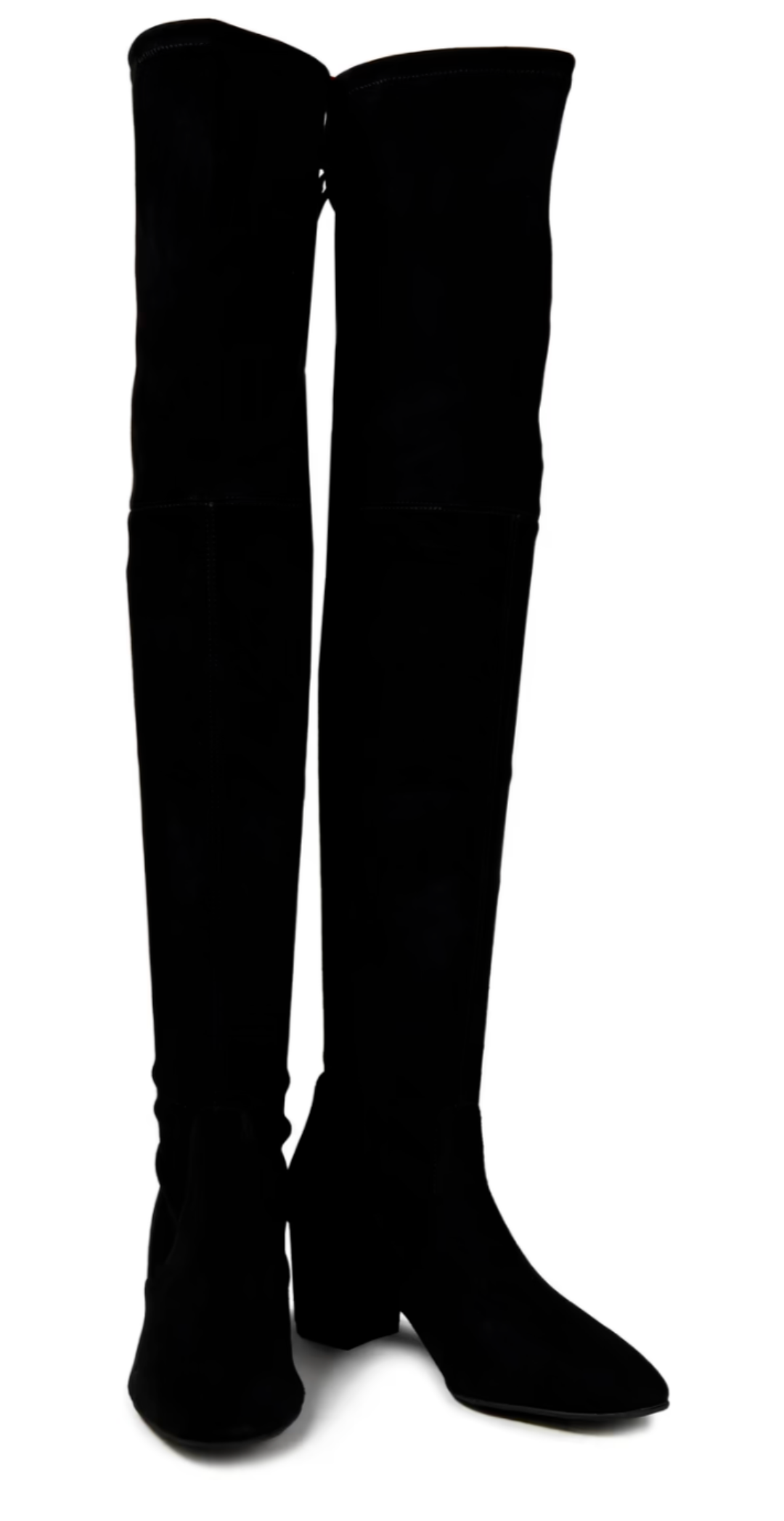 Black Suede OTK Boots
