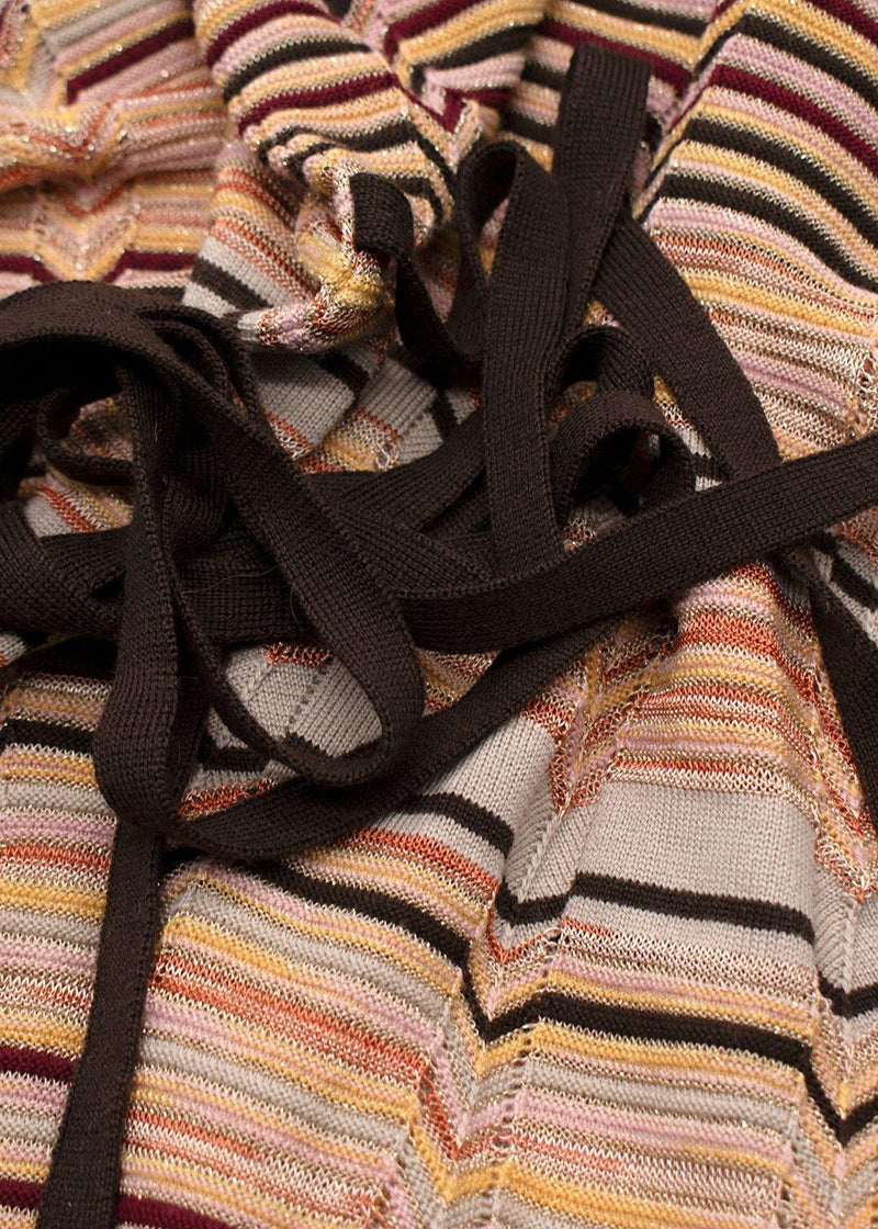 Missoni Stripe Multicolour Belted Dress