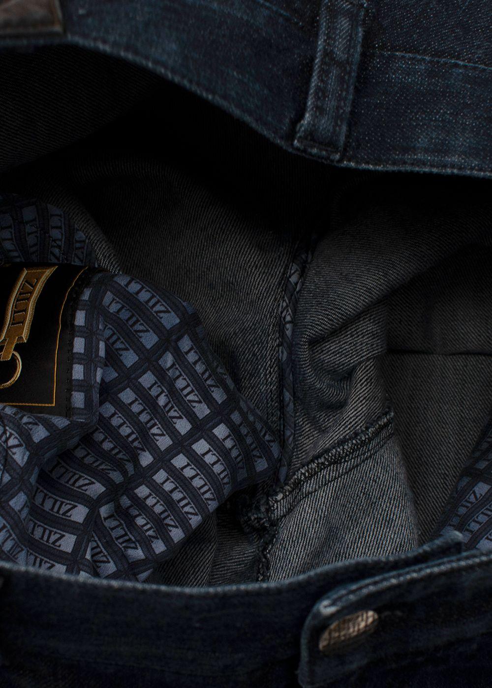 indigo-wash denim classic-fit jeans