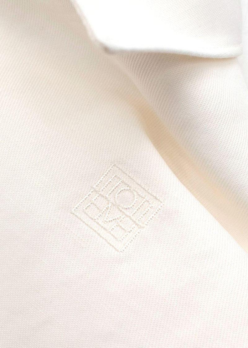Toteme Off White Linen Blend Tracksuit Top