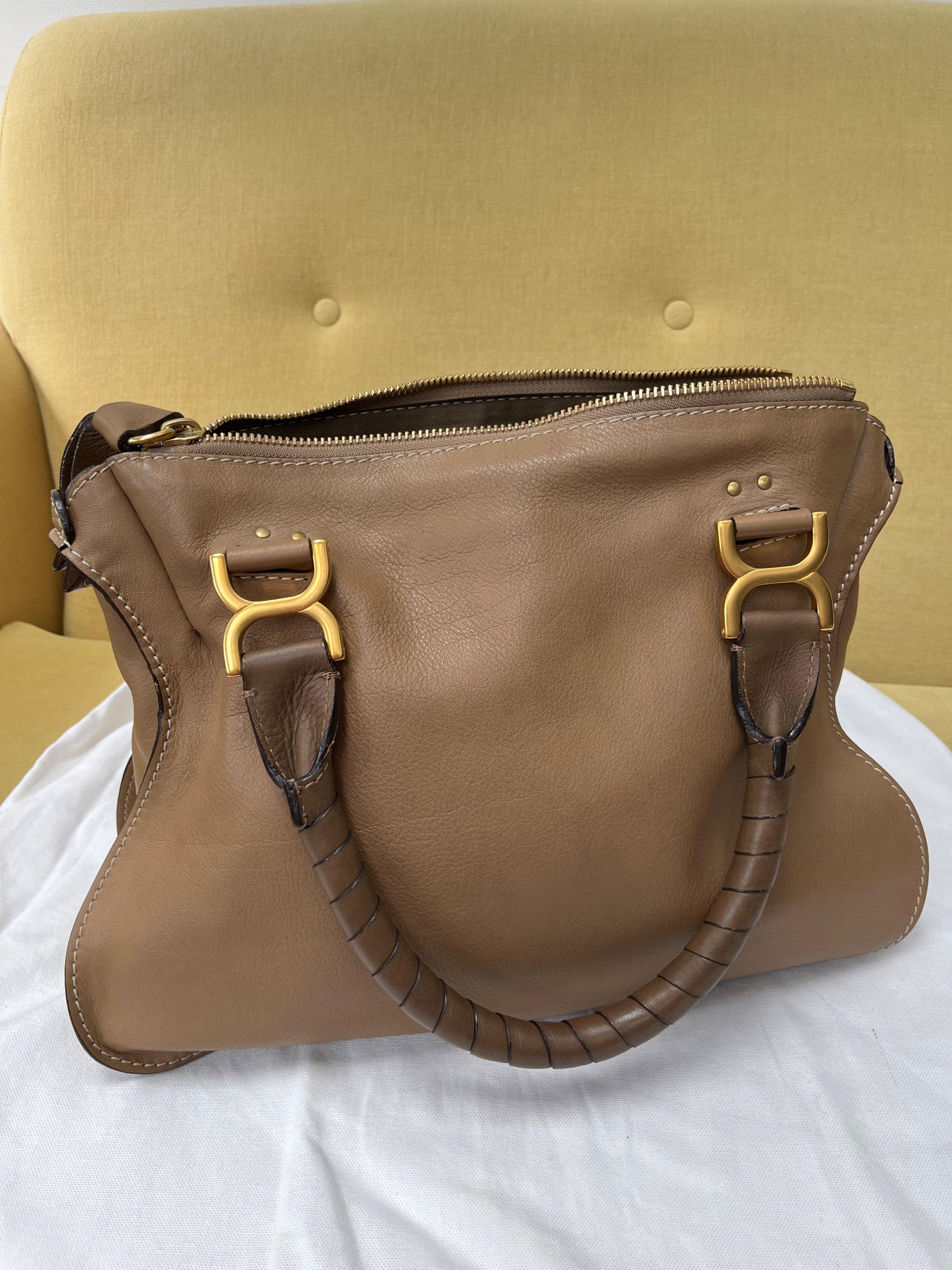 Tan Leather Marcie Bag