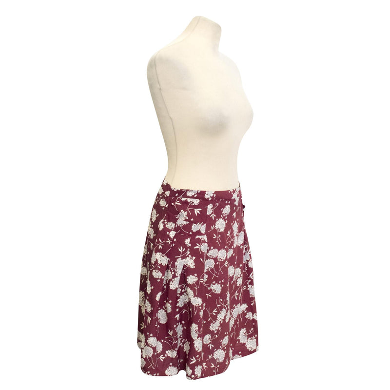 Clothes Pin Red Floral Skirt