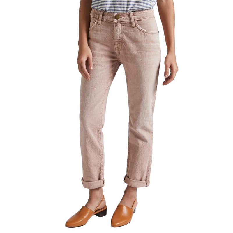 Current/Elliott Dusty Pink Boyfriend Jeans