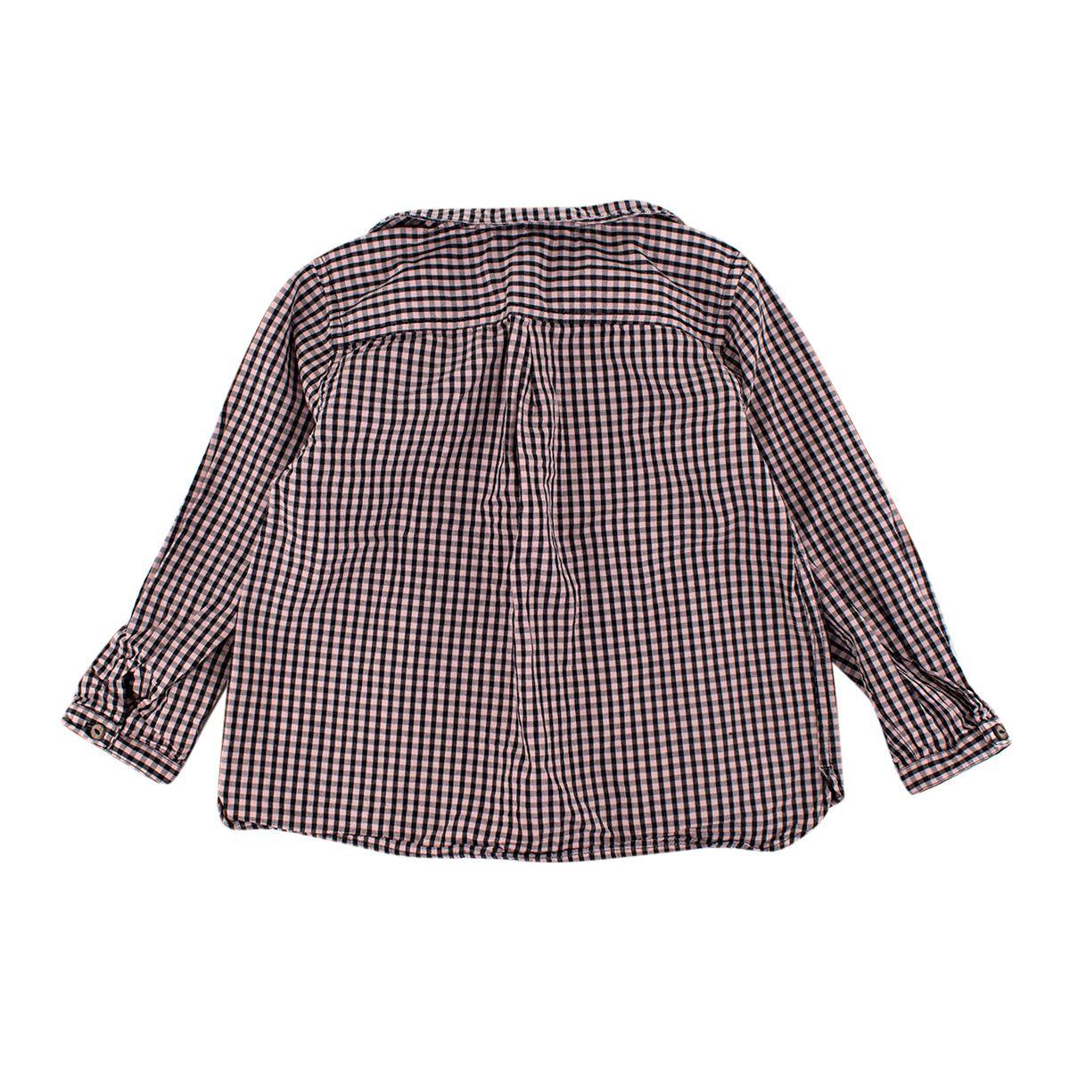 Black & Pink Gingham Blouse