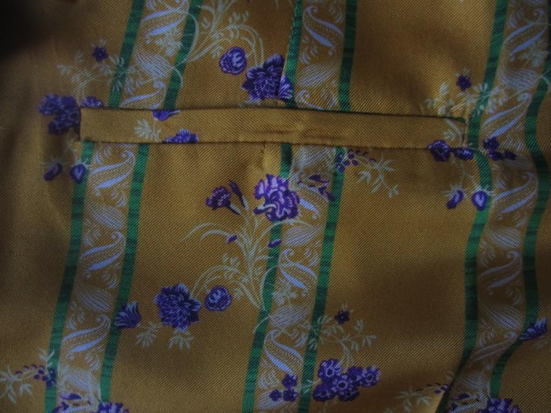 Paul & Joe yellow floral print cropped pants
