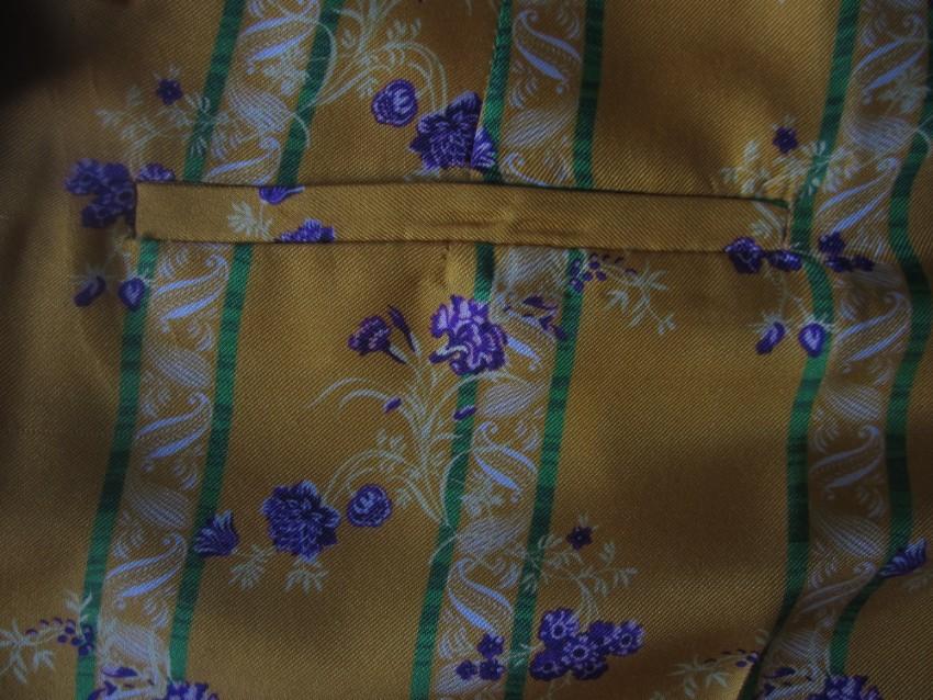 Paul & Joe yellow floral print cropped pants