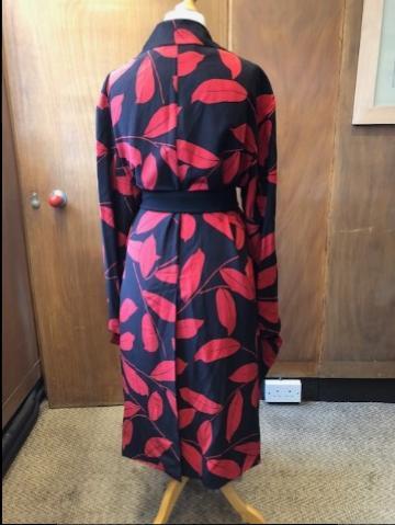 Marni Red & Black Kimono Coat