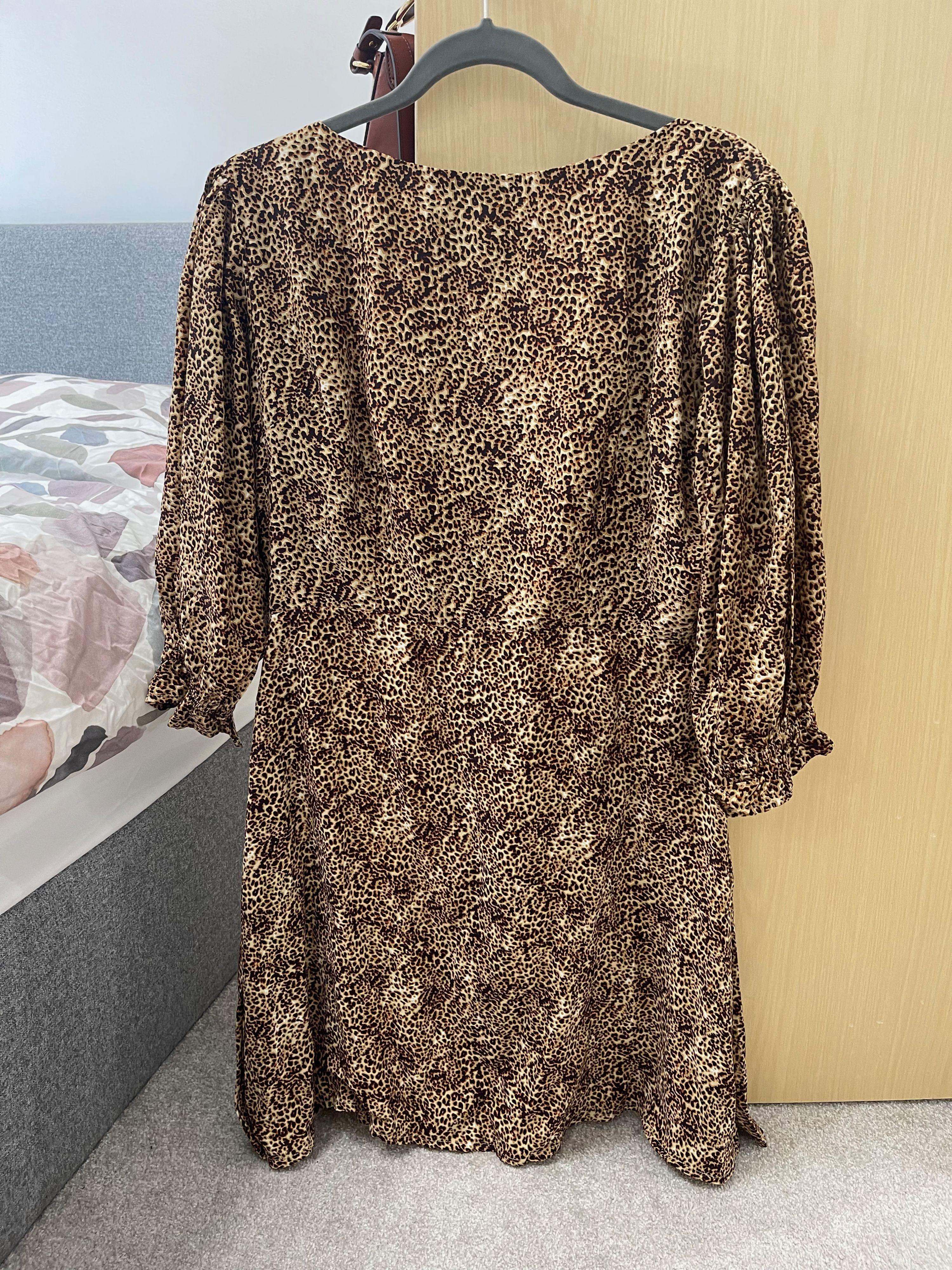 Leopard print cotton Fontaine dress