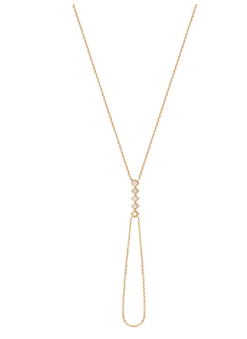 Yellow Gold Diamond Babylon Hand Chain