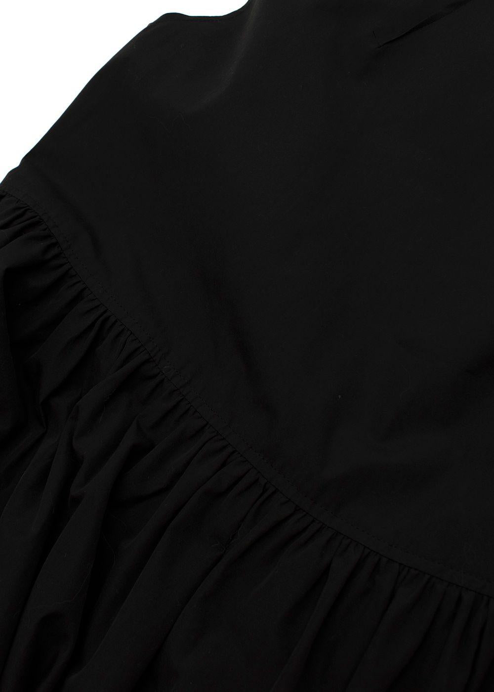 Brown Sleeveless Cotton Poplin Dress