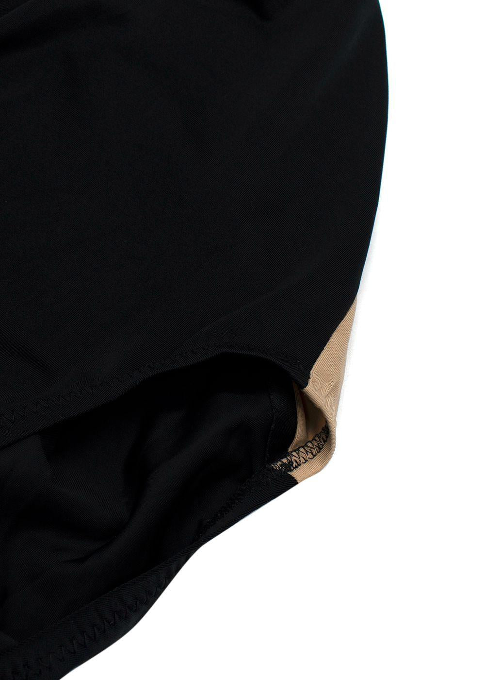 Norma Kamali Black Bandeau Swimsuit