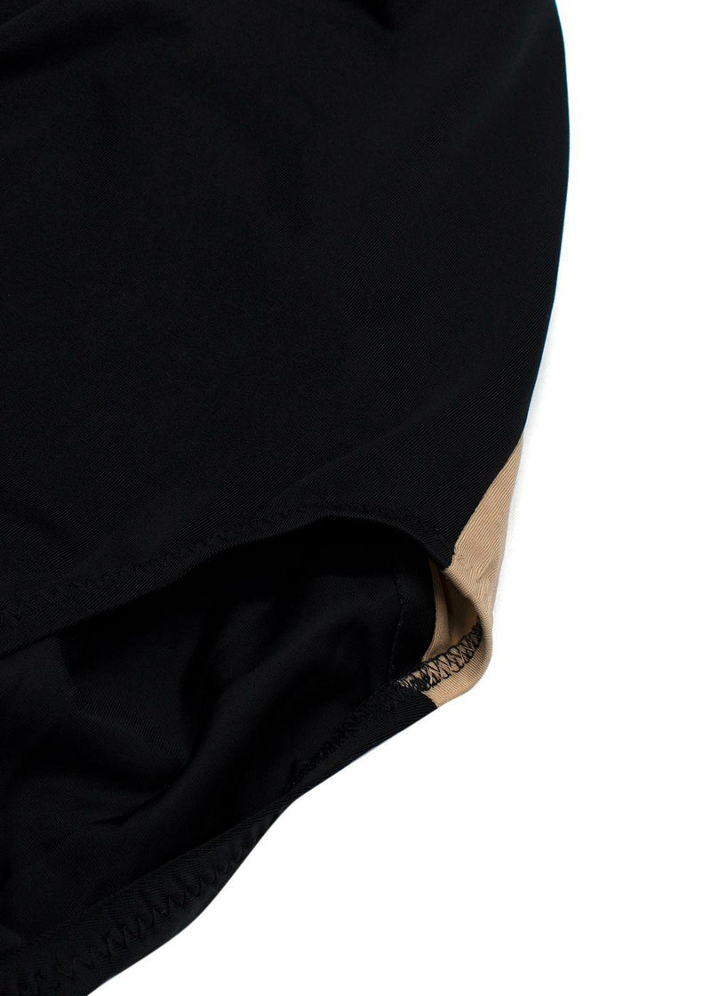 Norma Kamali Black Bandeau Swimsuit