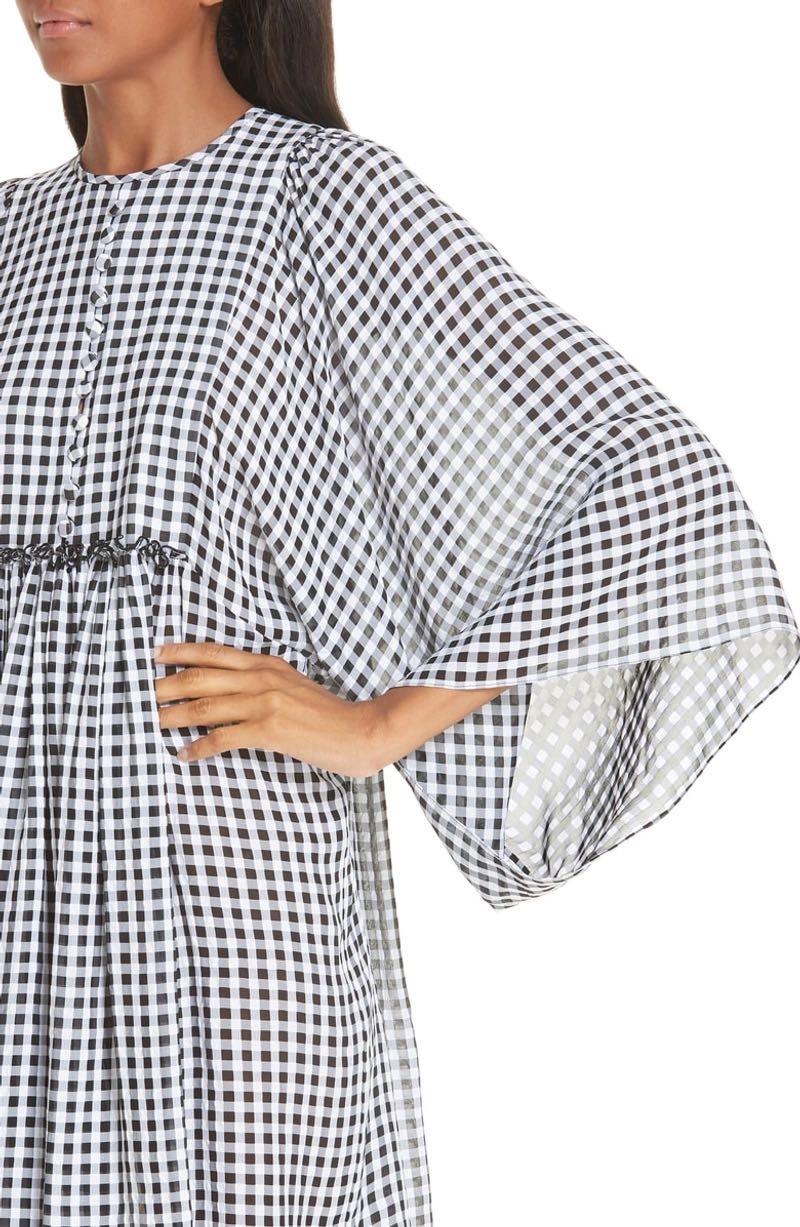 Michael Kors Collection Gingham Seersucker Dress