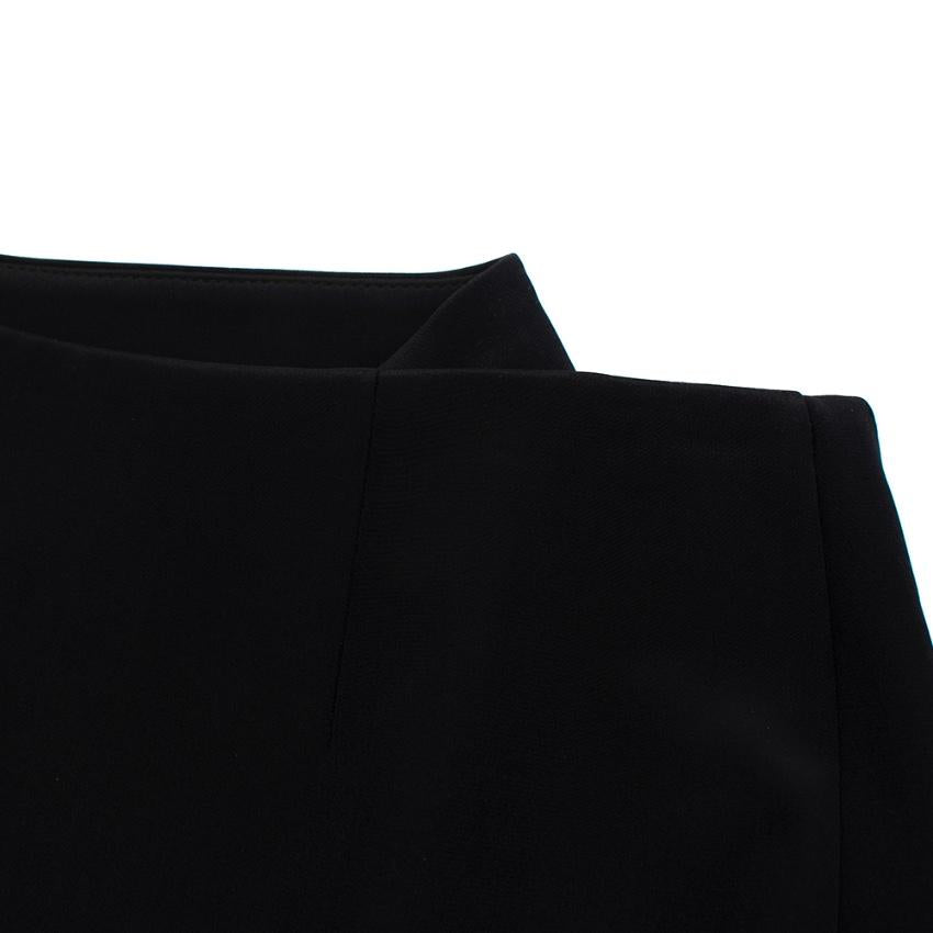 Nicholas Black Bonded Asymmetric Zipped Mini Skirt