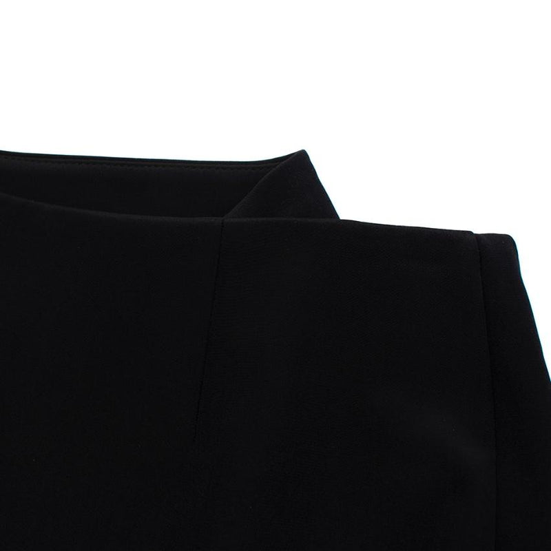 Nicholas Black Bonded Asymmetric Zipped Mini Skirt