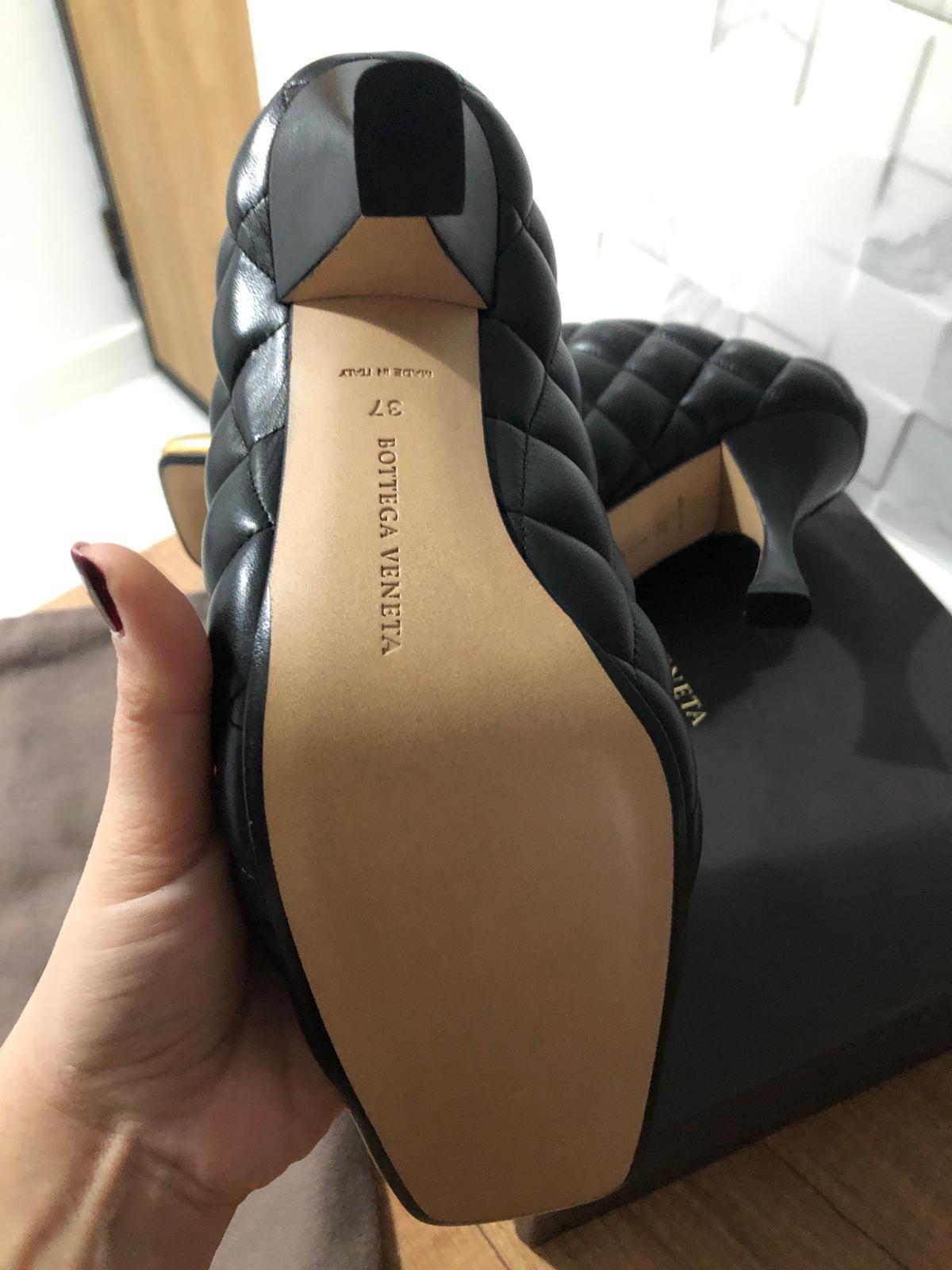 Bottega Veneta Black Quilted Leather Mules