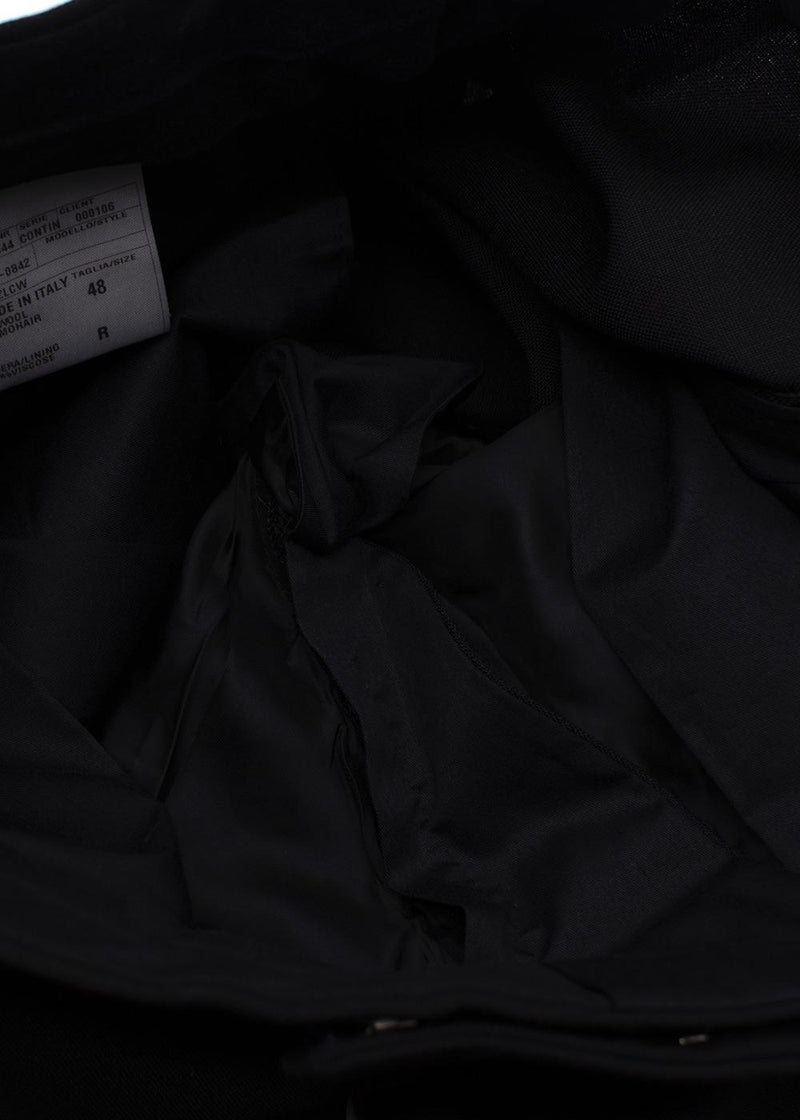 Kingsman Black Wool Blend Suit Trousers