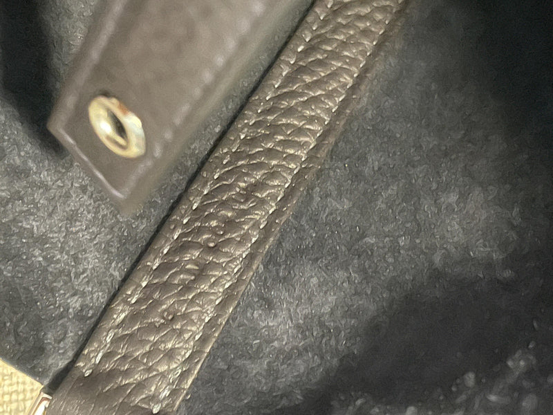 Hermes Limited Edition Picotin 18 in Caban and Mauve Sylvester Clemence Leather with Palladium Hardware