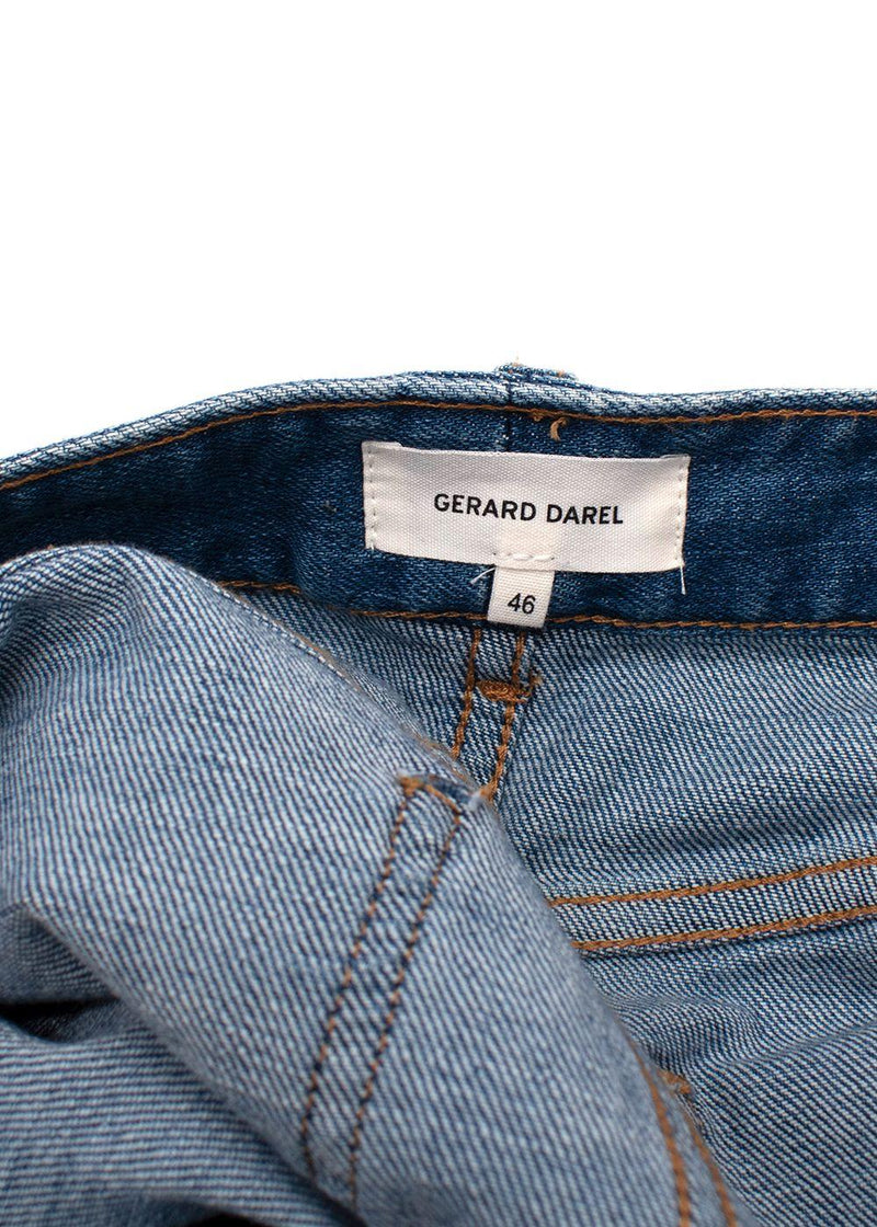 Gerard Darel Blue Dark Wash Denim Skirt
