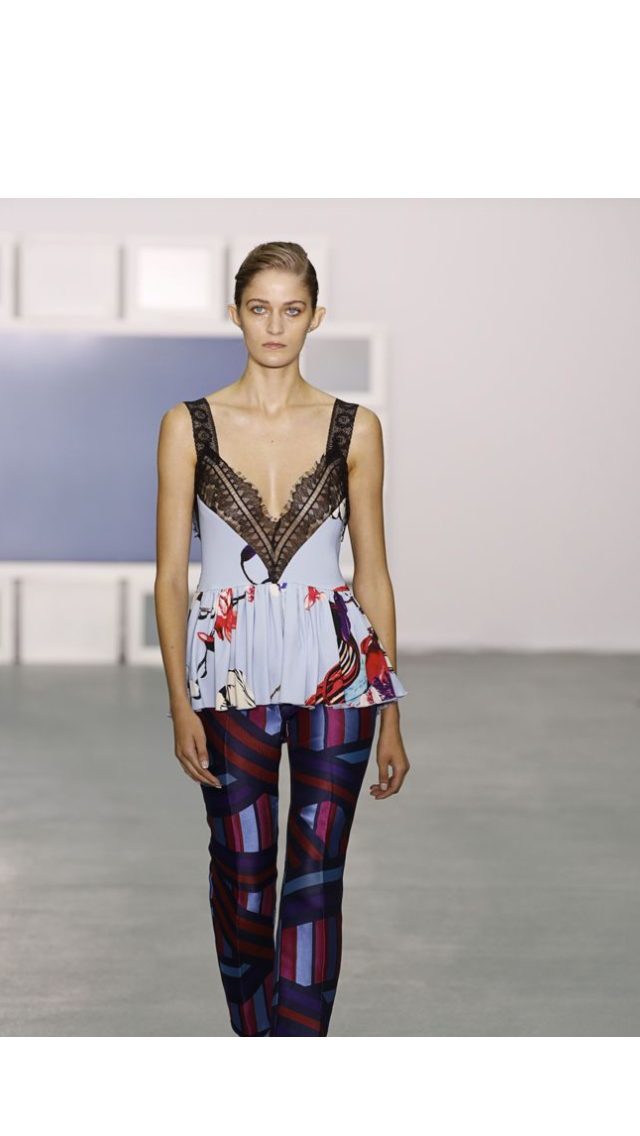 Teatum Jones Floral and Lace Top