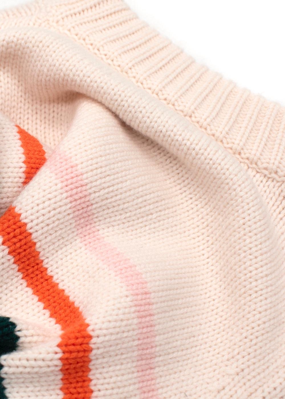 La Ligne White Striped Wool Blend  Jumper