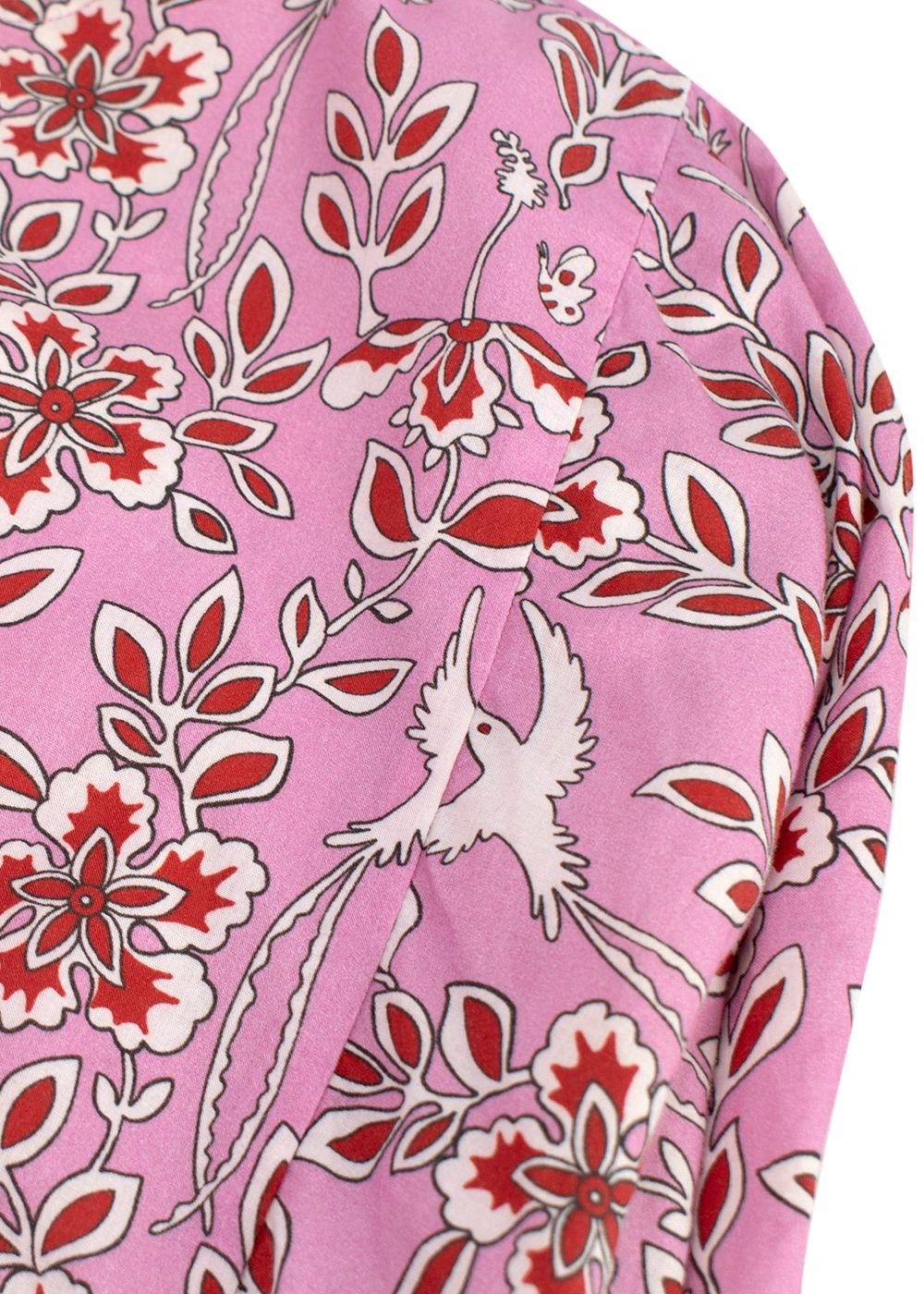 Rhode Ella Bird-Print Cotton Dress