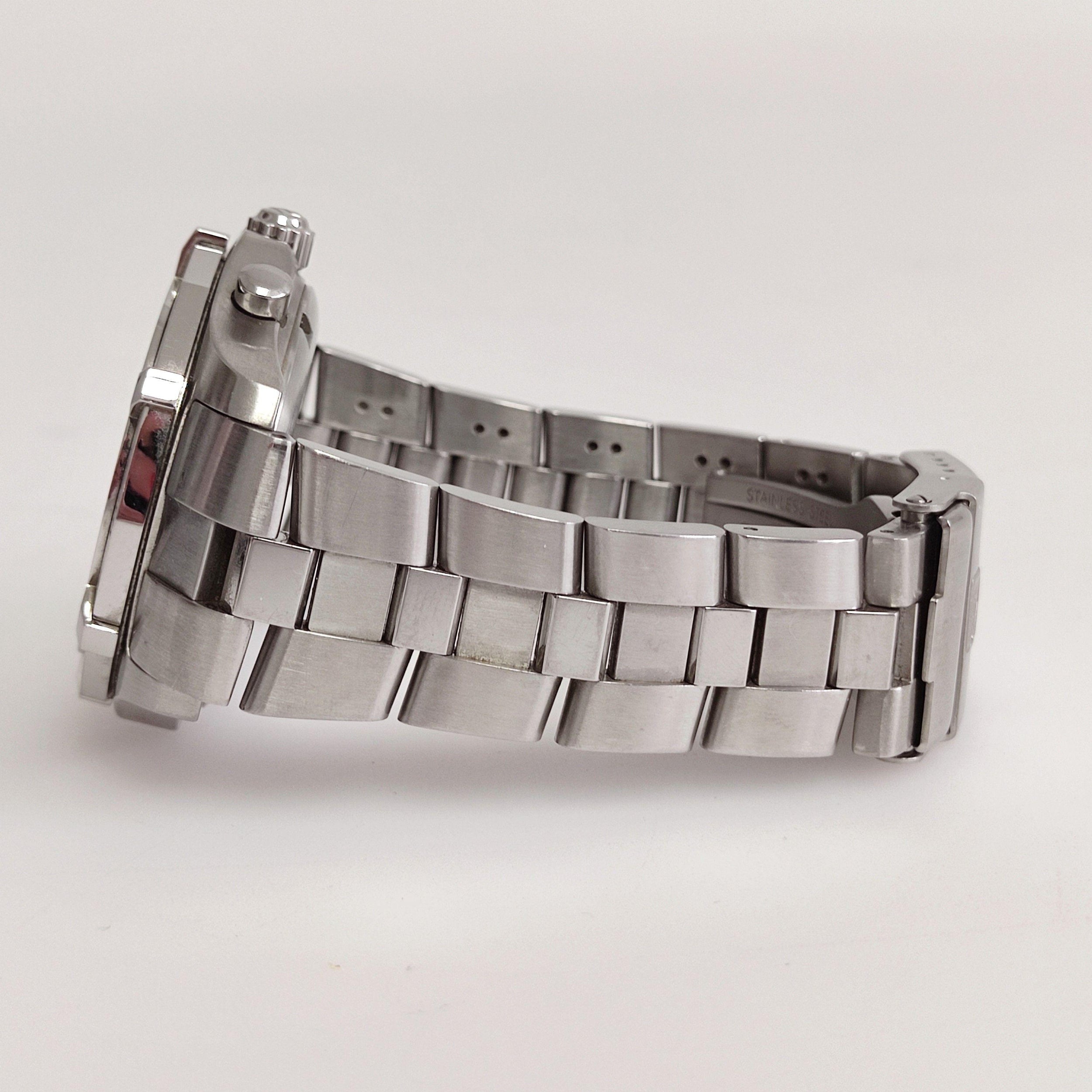Blue ceramic & stainless steel Seychelles bracelet watch