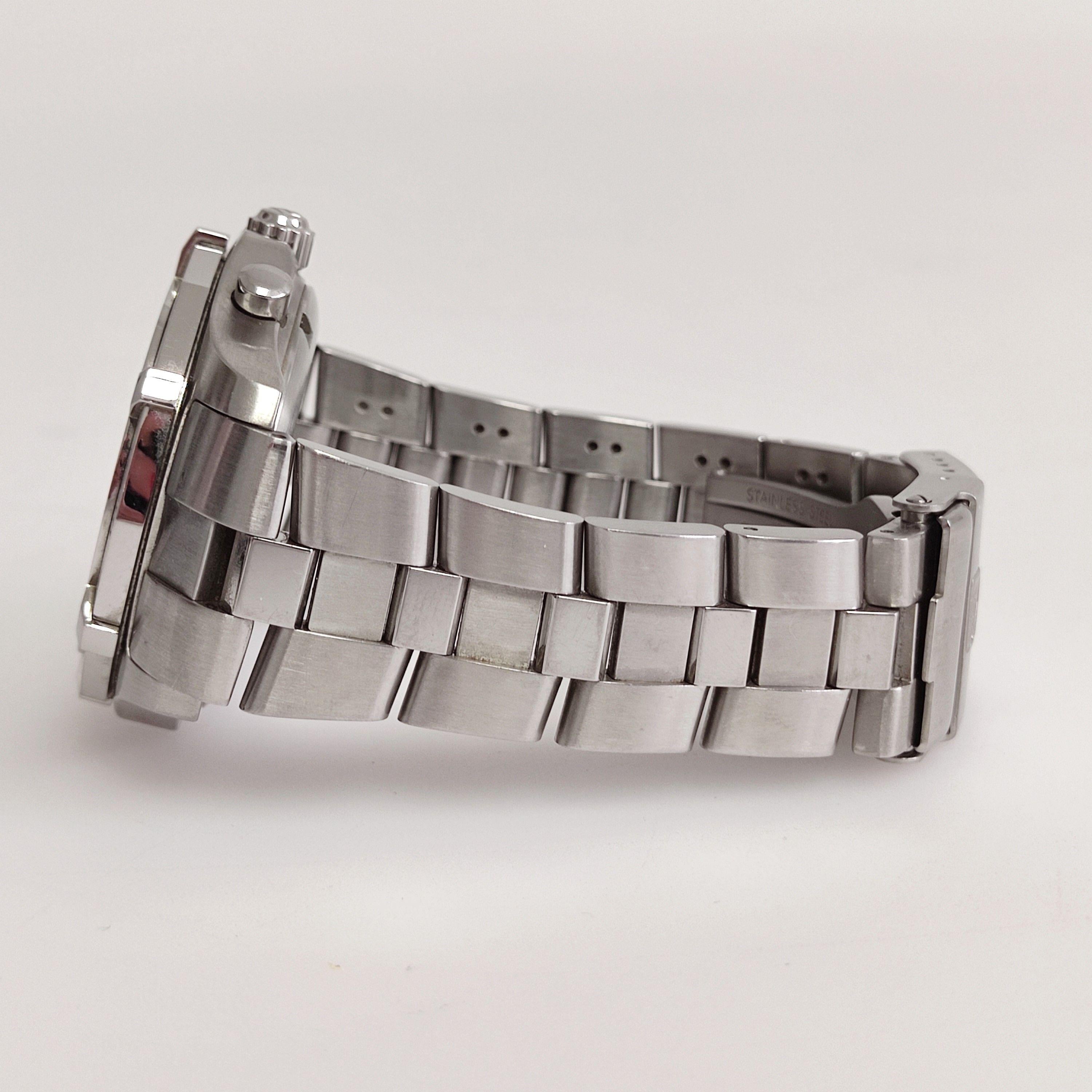 Blue ceramic & stainless steel Seychelles bracelet watch