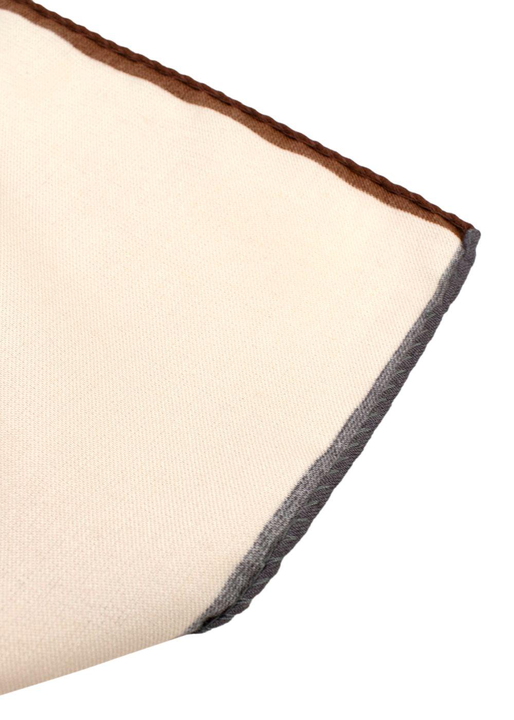 Roda Cream Cashmere and Silk Pocket Square