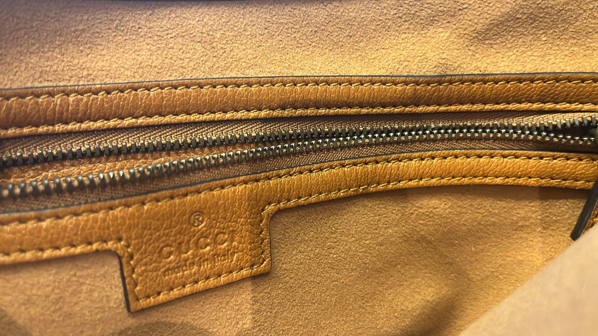 Gucci Camel Aphrodite Shoulder Bag