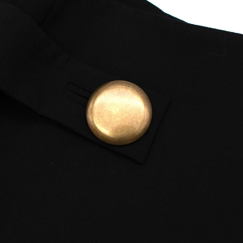 Balenciaga Black Single Button Detail Trousers