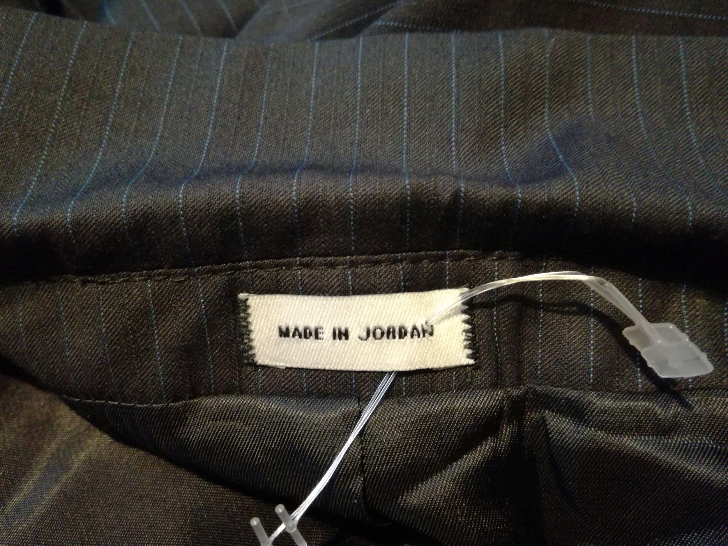 Calvin Klein Single Breasted Striped Suit Jacket